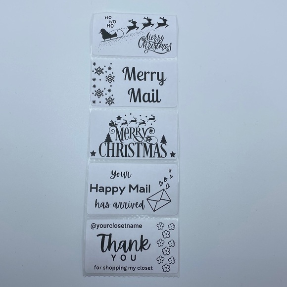 Other - Personalized Custom Thermal Thank You & Christmas Package Stickers Labels